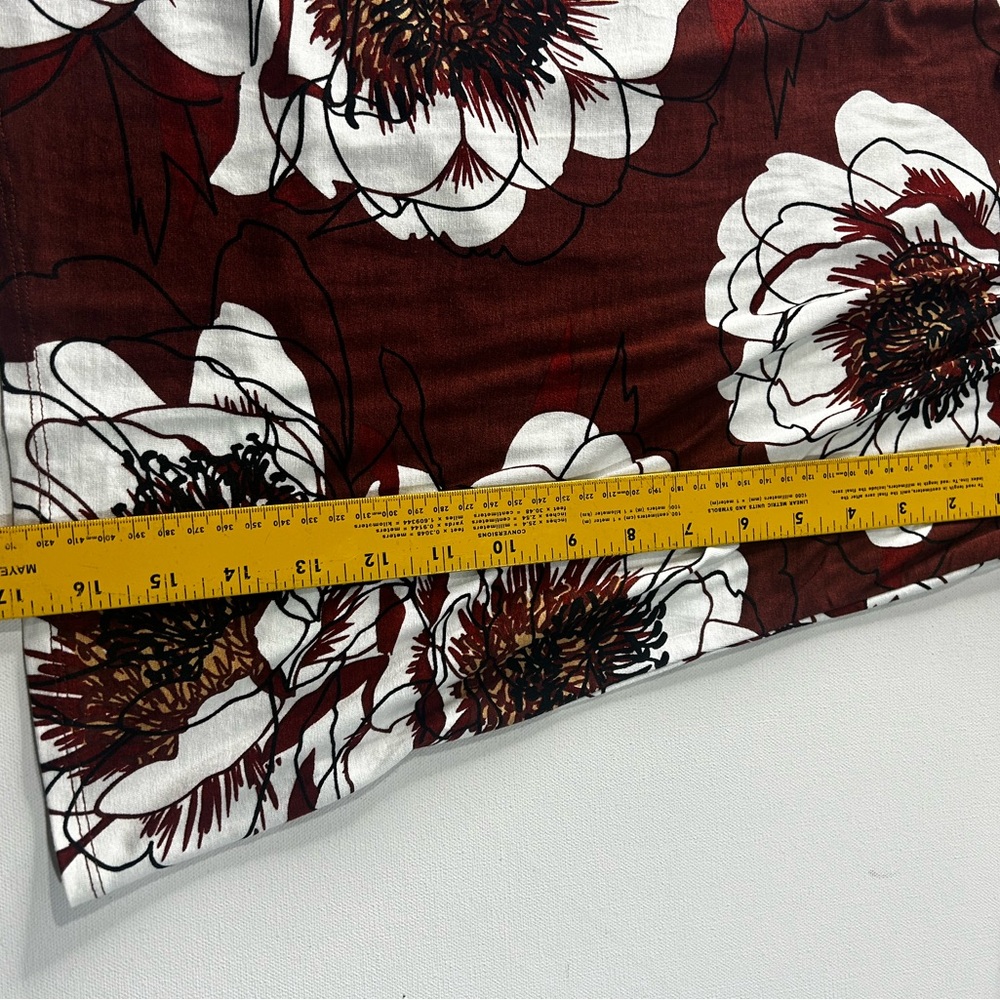 NWT - Lularoe Small Debra Floral Brown and White Women's Top - Picture 6 of 8